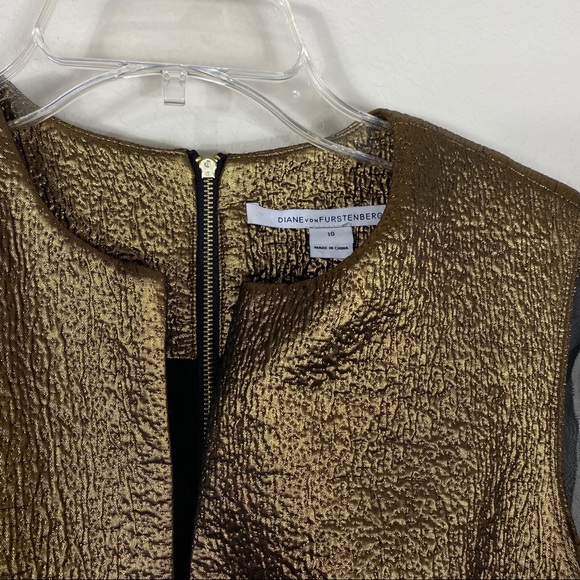 Diane von Furstenberg - Delian Jacquard Dress - Size 10 - Picture 6 of 16